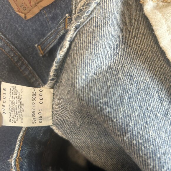 Vintage 80s 90s Classic Levis 501 Blue Jeans Mens 36-28 Denim Pants USA Button - Picture 6 of 7
